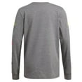 thumbnail image 2 of Adidas Boys Gray Adidas Logo Long Sleeve Sport Shirt Medium 10-12, 2 of 5
