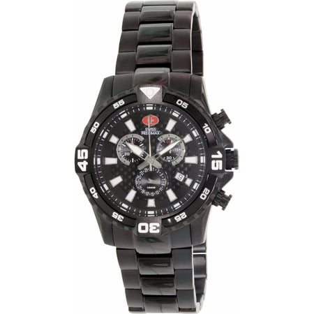 Swiss Precimax Men's Falcon Pro SP13107 Black Stainless-Steel Swiss Chronograph Sport Watch