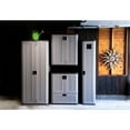 thumbnail image 5 of Suncast Tall Resin Storage Cabinet Locker 72" H x 15" W for Garage, Home, Shed, Platinum Metallic, 5 of 7