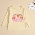 thumbnail image 3 of Uccdo Big Sister Little Sister Matching Outfits Toddler Girls Cotton T-shirt Tops Newborn Baby Romper 1Pcs, 3 of 7