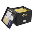 thumbnail image 1 of Caja organizadora de archivos Oterri grande para colgar con bolsillo de malla, 38 x 33 x 28 cm, 1 of 8