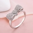 thumbnail image 2 of PERITANG Women 925 Sterling Silver Butterfly Cubic Zirconia Thumb Ring Stress Anxiety Rings Women's Jewelry Lady Birthday Mother's Day Gifts, 2 of 7