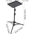thumbnail image 3 of Support Trépied pour Projecteur ZOUSSIQI, Support Portable pour Ordinateur Portable Trépied Réglable Support pour Ordinateur Portable Rack DJ pour Extérieur Bureau Maison Scène Studio Podium Équipement DJ pour Ordinateur CA919-43728, 3 of 9