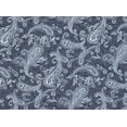 thumbnail image 2 of Zelouf Woven Burnout Print  , Sewing, DIY, Crafts Fabric by the Yard, 414 Navy/wht, 10 Yard, 2 of 2