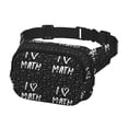 thumbnail image 2 of Disketp I love Math Riñonera de Doble Capa, Bolsa de Cintura Ajustable para Viajes, Correr y Senderismo, Riñonera Ligera para Hombre y Mujer, 2 of 9