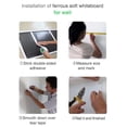 thumbnail image 4 of 2X Wall Sticker Decor Soft Magnetic Whiteboard Magnets Erasable Writing Board Magnet Office Marker Blackboard Stickers,white, 4 of 8