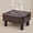Brown, variant on Sherpa Footstool Ottoman Rectangle Foot Rest for Couch Living Room Entryway or Bedroom Navy Blue