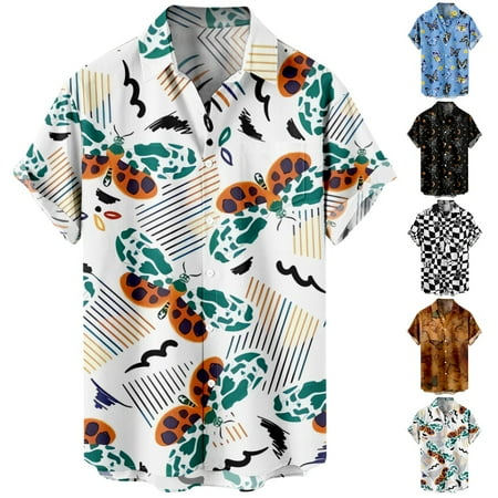 

Big & Tall Men Casual Short Sleeve Tee Shirts Front-Pocket Soft Blouses for Boys 5-14 Years