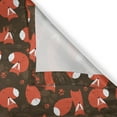 thumbnail image 5 of Ambesonne Fox Grommet Curtain, Vulpe from Forest, 50" x 120", Orange Army Green White, 5 of 6