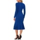 thumbnail image 3 of Vestidos Bodycon INSPIRE CHIC para mujeres, vestido de fiesta y club de cuello cuadrado de manga larga, talla XL, azul, 3 of 6