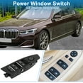 thumbnail image 2 of Interruptor de ventana eléctrica Unique Bargains No. 61319241915 para el lado del conductor delantero izquierdo para BMW 740i 750i para Alpina B7 Negro, 2 of 7
