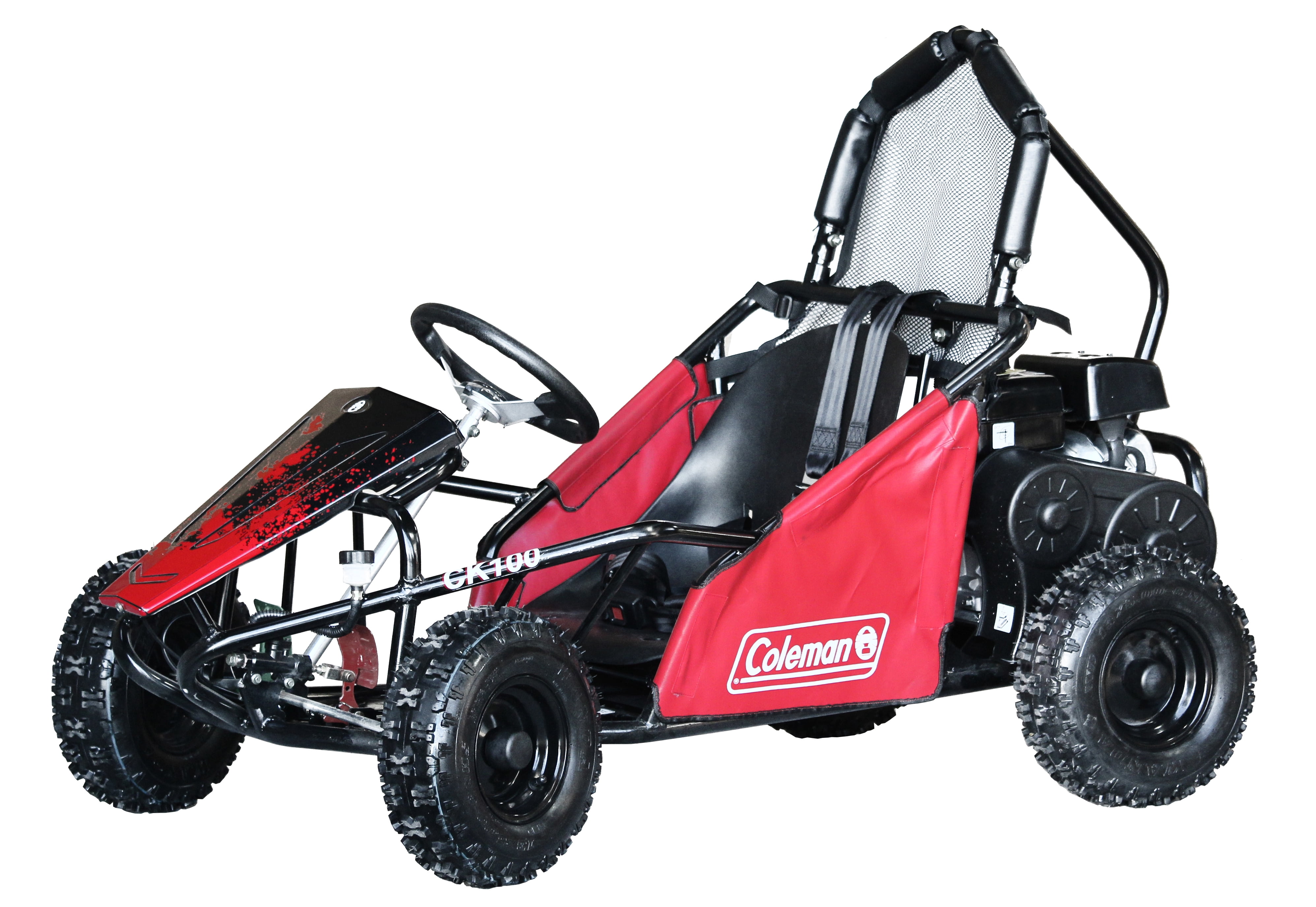 Coleman CK100S 98cc Gas Powered Go Kart Black and Red Walmart