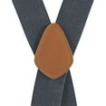thumbnail image 3 of Buyless Fashion 2 Pack Suspenders for Men - 48" Adjustable Straps 1 1/4" - X Back with Metal Hooks, 3 of 7