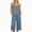 *Light Blue, variant on VBVC Women's 2 Piece Cropped Loungewear Set,Adjustable Strap Cami Top and Capri Pants for Women,Ladies Casual Summer Home Vacation Outfit with Pockets,Army Green,S-2XL
