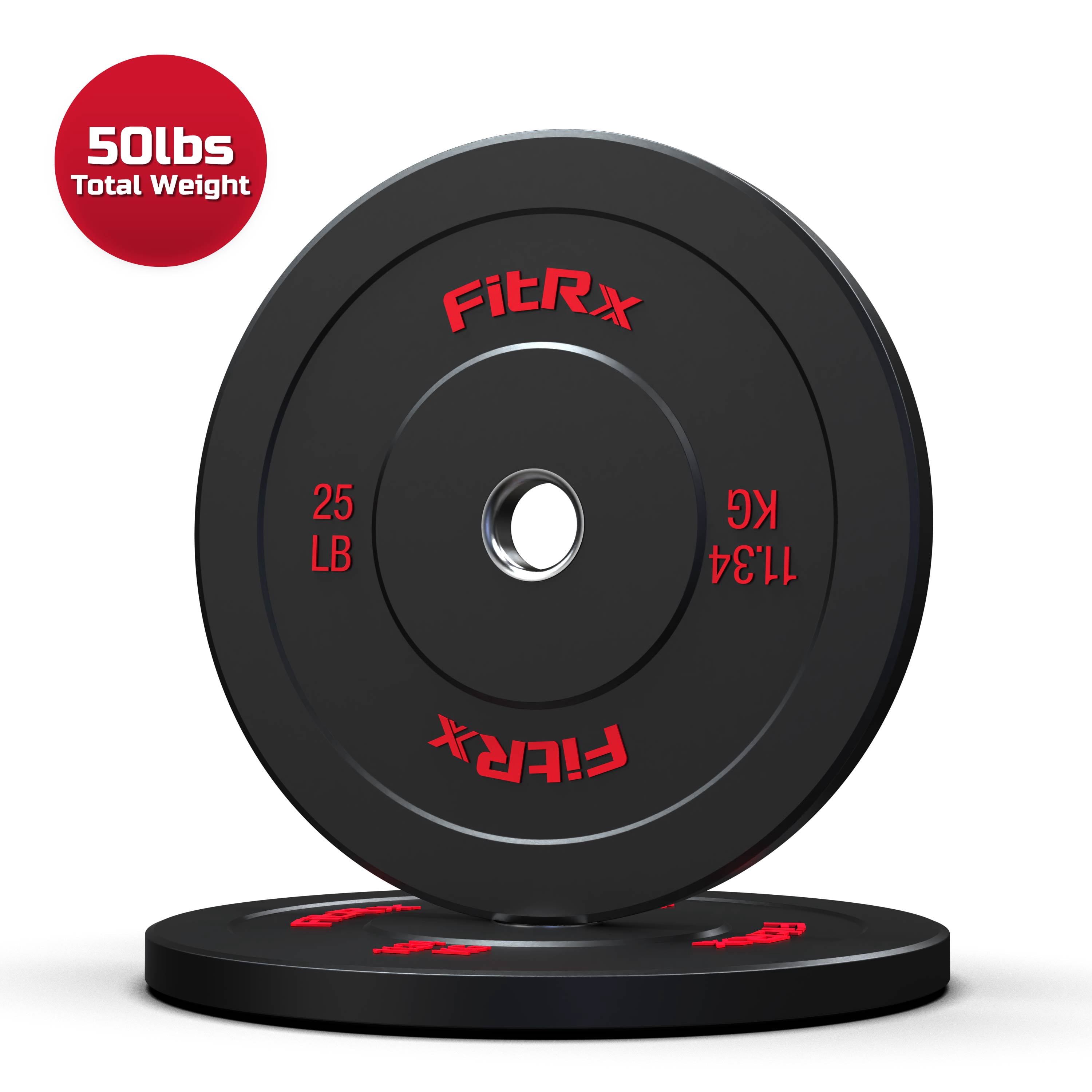 FitRX 160lb Bumper Plate Set