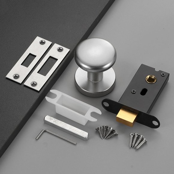 Passage Door Knob Single Side Interior Door Knob for Hallway Closet Bathroom