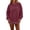 Dark Purple #024, variant on Women Colorblock Polka Dot Oversized Sweatshirt Y2k Drop Shoulder Long SLeeve Crewneck Casual Loose Fall Pullover Tops