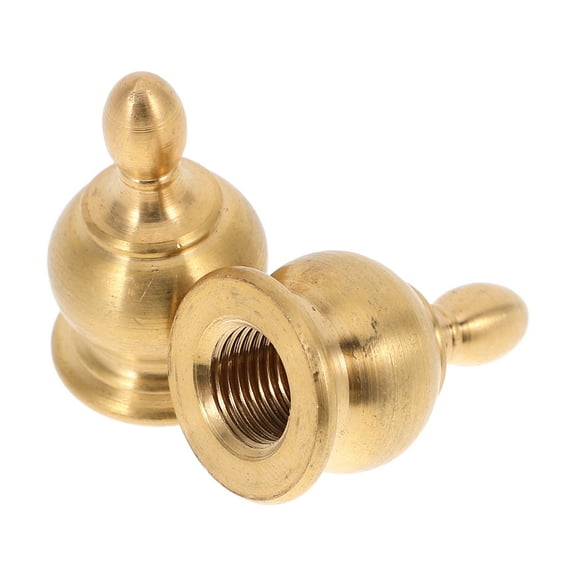 unbranded 2pcs Lamp Finial Cap Decoration Vintage Lamp Shade Finial Lamp Finial For Lamp Shade Lamp Accessory DIY Metal Lamp Finial For Home Lamp Finial