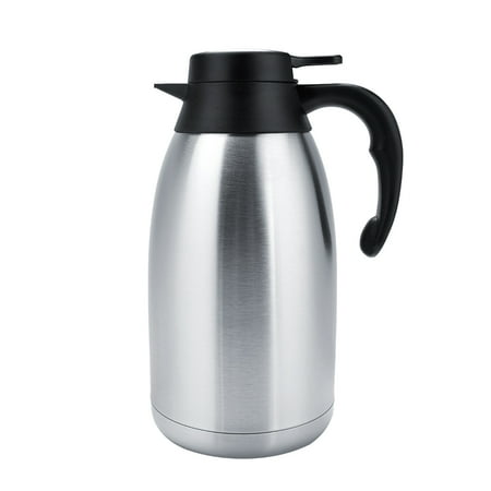 

Coffee Carafe Airpot Insulated Coffee Thermos Urn Stainless Steel Vacuum Thermal Pot Flask Dispenser for Coffee Hot Water Tea Hot Beverage2L