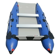 BRIS Inflatable Catamaran 11 ft Dinghy Mini Cat Boat with Foot Pump, Repair Kit