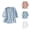 Blue, variant on Half Sleeve T Shirts for Women Summer Casual Cotton Linen Lightweight V Neck Loose Embroidered Boho Tshirts