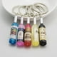 thumbnail image 4 of Llaveros de botella de vino y cerveza de resina para hombres y mujeres, llavero colgante de Color surtido, bolsa de coche, regalo de fiesta de boda, 4 of 4