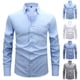 thumbnail image 4 of Ceisia Men Casual Fashion Denim Lapel Button Gift Long Sleeve Pocket Shirt Jacket, 4 of 6