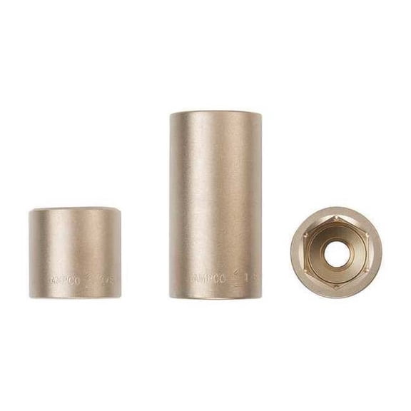 3/4 in Drive, 1-5/8" SAE Socket, 6 Points,  Almn Brz, Natural, 1 5/8 in