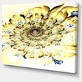 thumbnail image 2 of Light Yellow Digital Art Fractal Flower - Floral Canvas Art Print, 2 of 3