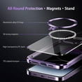 thumbnail image 6 of [CD Loop Compatible with MagSafe Invisible Ring Stand]Magnetic for iPhone 13 Pro Max Case, [Electroplated Bumper Non-Yellowing][Look as Bare iPhone]Slim Clear Case with Holder for Women Men Girls, 6 of 13