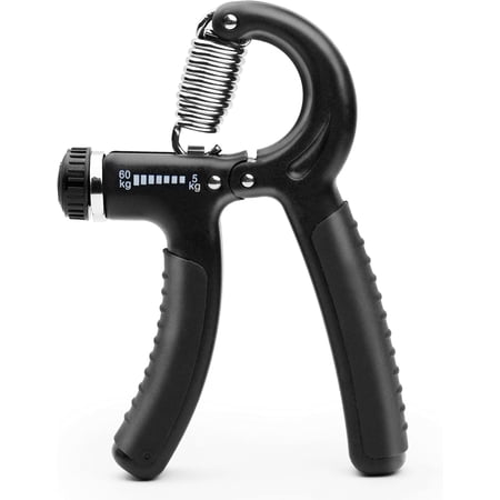 Adjustable Hand Grip Strengthener, 5-60kg Resistance Exerciser for Grip Strength Training and Injury Recovery