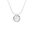 thumbnail image 2 of Delight Jewelry Silvertone Paw Silhouette Live Ring Charm Necklace, 18", 2 of 4