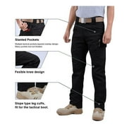 FEDTOSING Relaxed Work Cargo Pants Outdoor Mens Pant Black,Size 32×30