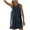 Navy, variant on Wyobmus Womens Sleeveless Rompers Summer Casual Spaghetti Strap Overalls Loose Fit Solid Color Tank Jumpsuit With Pockets Blue