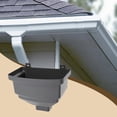 thumbnail image 4 of S SERENABLE Embout d'Inversion de Descente de Pluie Embout d'Inversion de Baril de Pluie Pièces PVC Robuste Usage Extérieur Installation Facile Embout de Pluie Adaptateur de Descente de Baril de Pluie pour Jardin 8cm x 10cm, 4 of 6