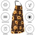 thumbnail image 5 of Kdxio Brown Plaid Sunflower Apron with Pockets Adjustable Kitchen Aprons for Men Women Waterproof Aprons for Cooking,Drawing,Crafting, Baking Household Cleaning, 5 of 8