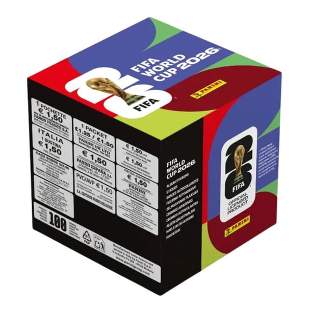Caja de 100 Sobres Mundial FIFA 2026 Panini