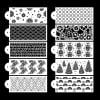 PEONAVET Diy Mould 10PCS Cake Lace Decoration Stencil Spray Pattern Tools DIY Mould Flower Wall Paper