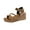 Brown, variant on Brown Womens Woven Wrap Sandals With Wedge Heel For Spring And Summer Casual Outdoor Leisure All Match Plus Size Comfortable Footwear Size 36