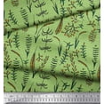 thumbnail image 3 of Soimoi Green Cotton Voile Fabric Artistic Leaves Stripe Print Sewing Fabric Yard 42 Inch Wide, 3 of 3