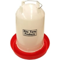 EXTRA LARGE RITE FARM PRODUCTS 3.7 GALLON CHICKEN WATERER & HANDLE POULTRY CHICK