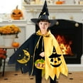 thumbnail image 1 of BELOVING Halloween Child Wizard Cloak and Hat Set Cape for Carnivals Party Roles Play, 1 of 9