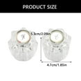 thumbnail image 5 of RYUJNDK Sturdy Acrylic Campers Shower Faucet Knobs Replacement Set of 2 for Campers Bathroom Sink with Screws and Button, 5 of 8