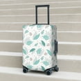 thumbnail image 6 of Hirioo Leaf Print Green for Elasticity Suitcase Cover (No luggage Included) Durable Luggage Protector Fits 18-32 Inch Luggage-Large, 6 of 7