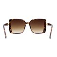 thumbnail image 4 of Womens Luxury Rhinestone Jewel Trim Rectangular Butterfly Sunglasses Tortoise Brown, 4 of 4