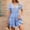 Sky Blue, variant on Blmnix A Line Dresses Women Dresses Fit & Flare Lace Dress Under Dress V-Neck Short Sleeve Mini Beige Adjustable Cuff Sunmer Dresses for Women 2026,L
