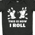 thumbnail image 4 of Inktastic How I Roll Bowling Boys or Girls Baby Bodysuit, 4 of 5