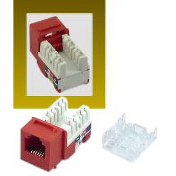 IEC RH1106F-MT-OR RJ1106 Female Narrow Keystone Connector Orange Category 3