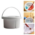 Painting Brush Basin Paint Brush Cleaner Painting Brush Washing Bucket Contains A Pallet With