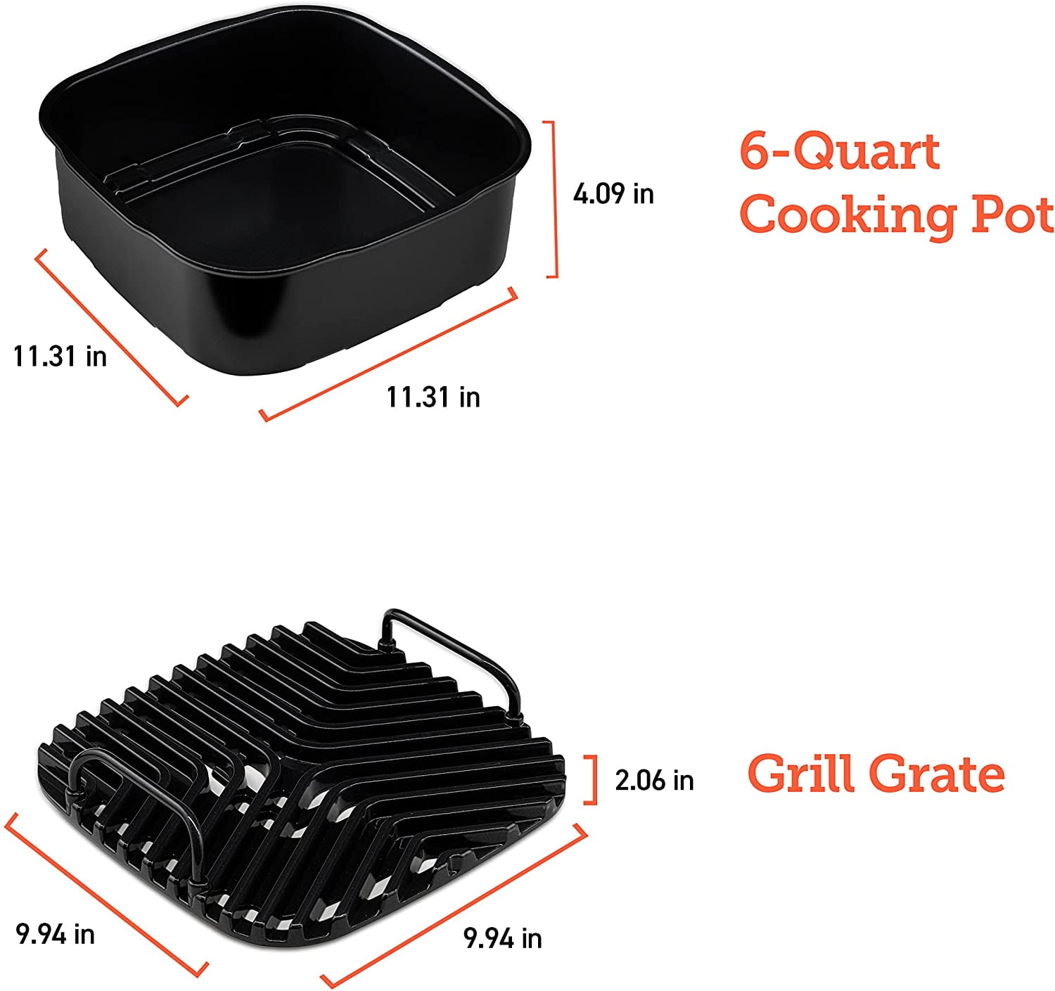 Cosori New Indoor Grill, Smart XL Air Fryer Combo Aeroblaze, 8-in-1, 6  Quart Voice Control, Black 